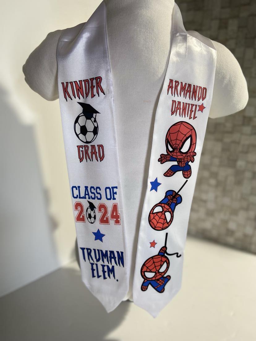 Spider-Man Graduation Stole